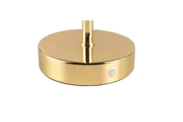 Bordlampe TRIO Jeff Polert messing - Polert messing - Belysning - Innendørsbelysning & Lamper - Soveromslampe - Sengelamper - Nattbordslampe stående