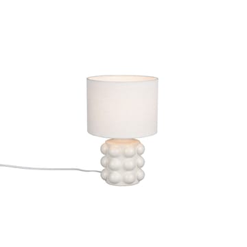 Bordlampe TRIO Kate - 30 cm, Hvit - Belysning - Innendørsbelysning & Lamper - Soveromslampe - Sengelamper - Nattbordslampe stående