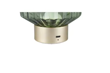 Bordlampe TRIO Lord Matt messing/grønn - Matt messing/grønn - Belysning - Innendørsbelysning & Lamper - Soveromslampe - Sengelamper - Nattbordslampe stående