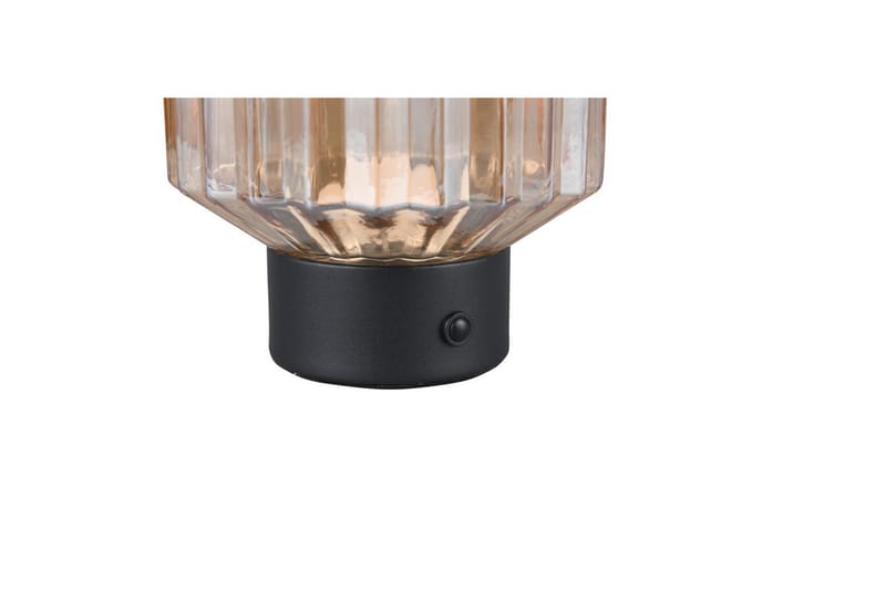 Bordlampe TRIO Lord Matt svart/amber - Matt svart/amber - Belysning - Innendørsbelysning & Lamper - Soveromslampe - Sengelamper - Nattbordslampe stående