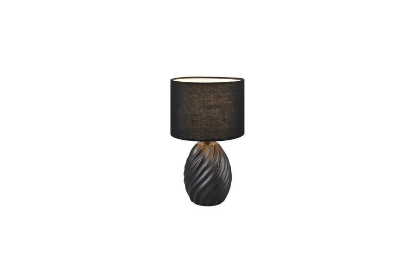 Bordlampe TRIO Melva Svart - Svart - Belysning - Innendørsbelysning & Lamper - Soveromslampe - Sengelamper - Nattbordslampe stående