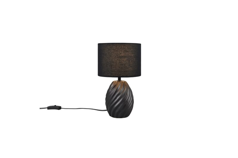 Bordlampe TRIO Melva Svart - Svart - Belysning - Innendørsbelysning & Lamper - Soveromslampe - Sengelamper - Nattbordslampe stående