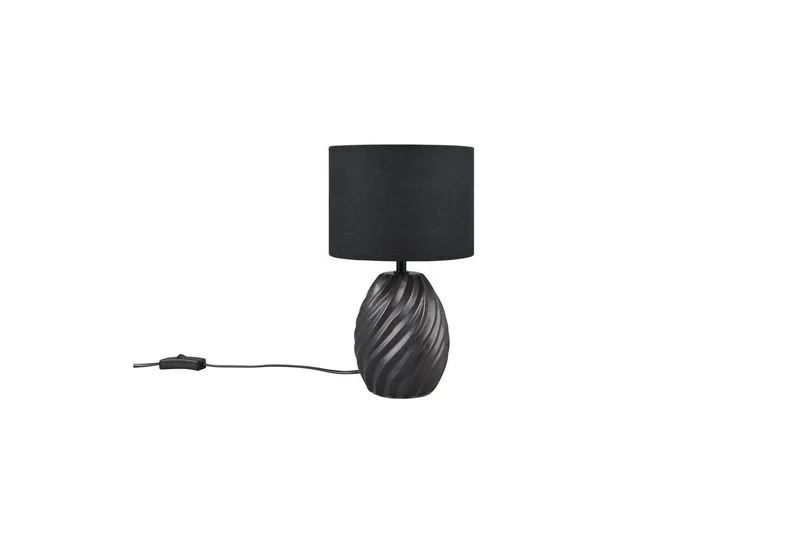 Bordlampe TRIO Melva Svart - Svart - Belysning - Innendørsbelysning & Lamper - Soveromslampe - Sengelamper - Nattbordslampe stående