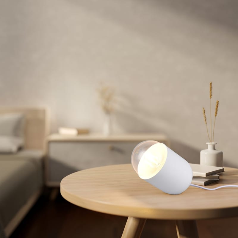 Bordlampe TRIO Nara - Matt hvit - Belysning - Innendørsbelysning & Lamper - Soveromslampe - Sengelamper - Nattbordslampe stående