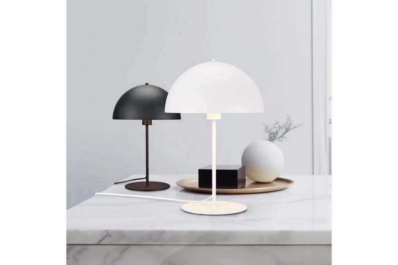Bordlampe TRIO Nola 30 cm, Matt hvit - 30 cm, Matt hvit - Belysning - Innendørsbelysning & Lamper - Soveromslampe - Sengelamper - Nattbordslampe stående
