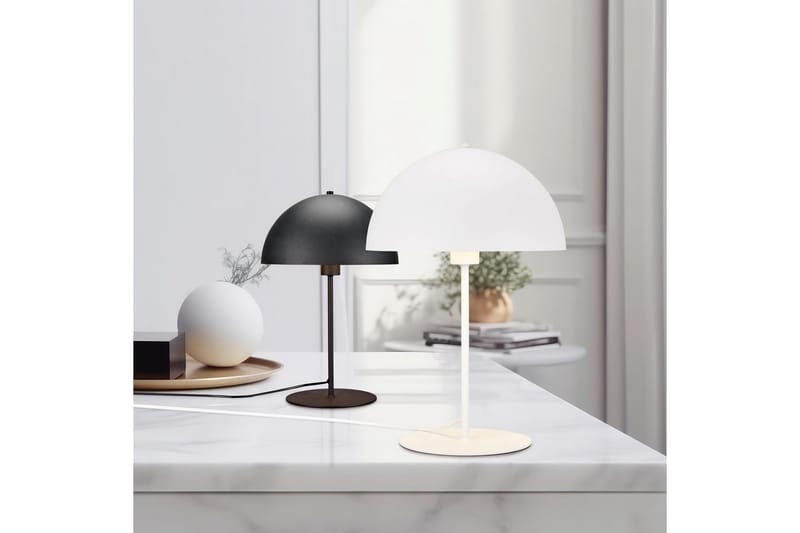 Bordlampe TRIO Nola 30 cm, Matt svart - 30 cm, Matt svart - Belysning - Innendørsbelysning & Lamper - Soveromslampe - Sengelamper - Nattbordslampe stående