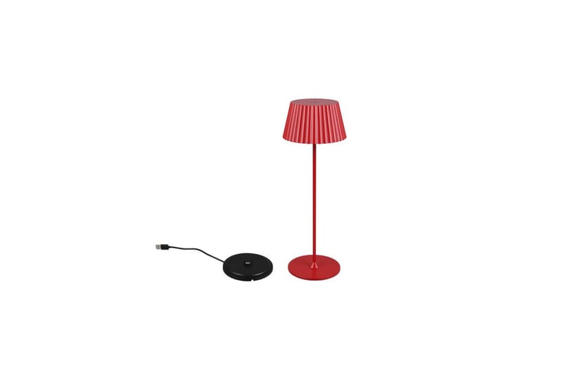 Bordlampe TRIO Suarez Rød - Rød - Belysning - Innendørsbelysning & Lamper - Soveromslampe - Sengelamper - Nattbordslampe stående
