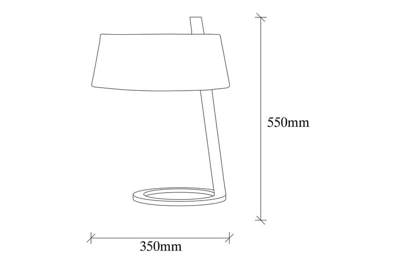 Bordlampe Ulira Hvit / Svart - Hvit / Svart - Belysning - Innendørsbelysning & Lamper - Soveromslampe - Sengelamper - Nattbordslampe stående