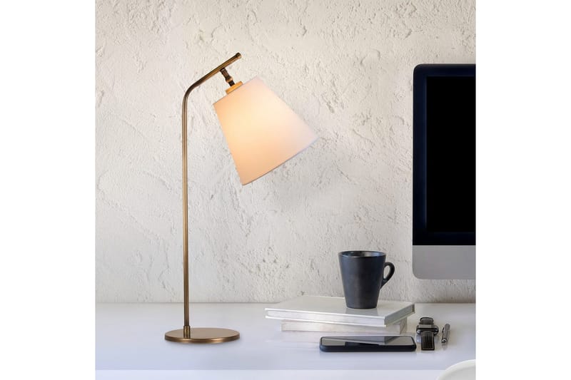 Bordlampe Ulira Hvit / Vintage - Hvit / Vintage - Belysning - Innendørsbelysning & Lamper - Soveromslampe - Sengelamper - Nattbordslampe stående