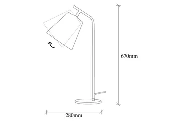 Bordlampe Ulira Hvit / Vintage - Hvit / Vintage - Belysning - Innendørsbelysning & Lamper - Soveromslampe - Sengelamper - Nattbordslampe stående
