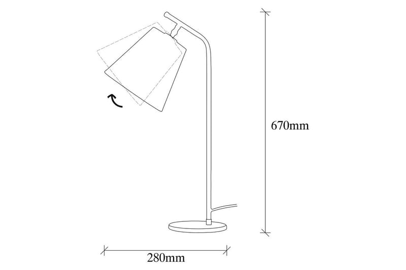 Bordlampe Ulira Hvit / Vintage - Hvit / Vintage - Belysning - Innendørsbelysning & Lamper - Soveromslampe - Sengelamper - Nattbordslampe stående