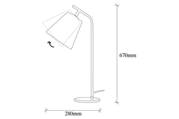 Bordlampe Ulira Hvit / Vintage - Hvit / Vintage - Belysning - Innendørsbelysning & Lamper - Soveromslampe - Sengelamper - Nattbordslampe stående
