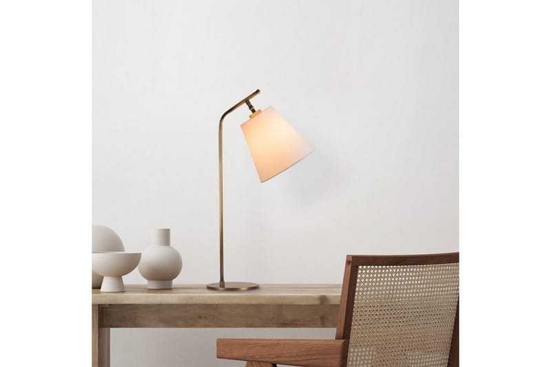 Bordlampe Ulira Hvit / Vintage - Hvit / Vintage - Belysning - Innendørsbelysning & Lamper - Soveromslampe - Sengelamper - Nattbordslampe stående
