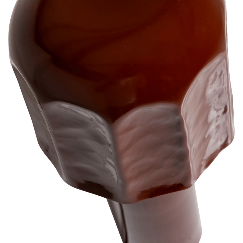 Bordlampe Virel 39 cm - Brun/Rød - Belysning - Innendørsbelysning & Lamper - Soveromslampe - Sengelamper - Nattbordslampe stående