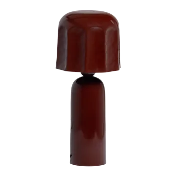 Bordlampe Virel 39 cm - Brun/Rød - Belysning - Innendørsbelysning & Lamper - Soveromslampe - Sengelamper - Nattbordslampe stående