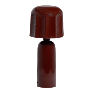 Bordlampe Virel 39 cm - Brun/Rød - Belysning - Innendørsbelysning & Lamper - Soveromslampe - Sengelamper - Nattbordslampe stående