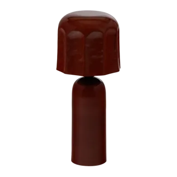 Bordlampe Virel 39 cm - Brun/Rød - Belysning - Innendørsbelysning & Lamper - Soveromslampe - Sengelamper - Nattbordslampe stående