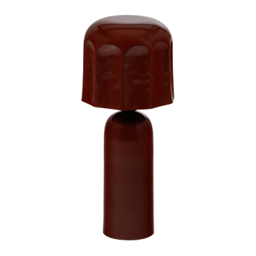 Bordlampe Virel 39 cm - Brun/Rød - Belysning - Innendørsbelysning & Lamper - Soveromslampe - Sengelamper - Nattbordslampe stående