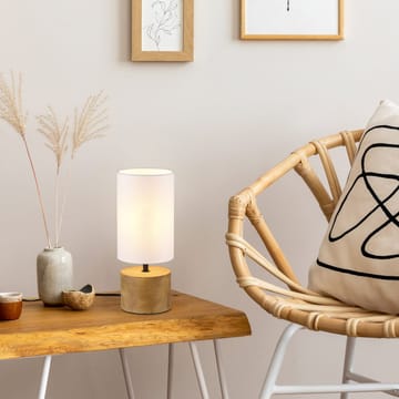Bordlampe Woody - Tre/hvit - Belysning - Innendørsbelysning & Lamper - Soveromslampe - Sengelamper - Nattbordslampe stående
