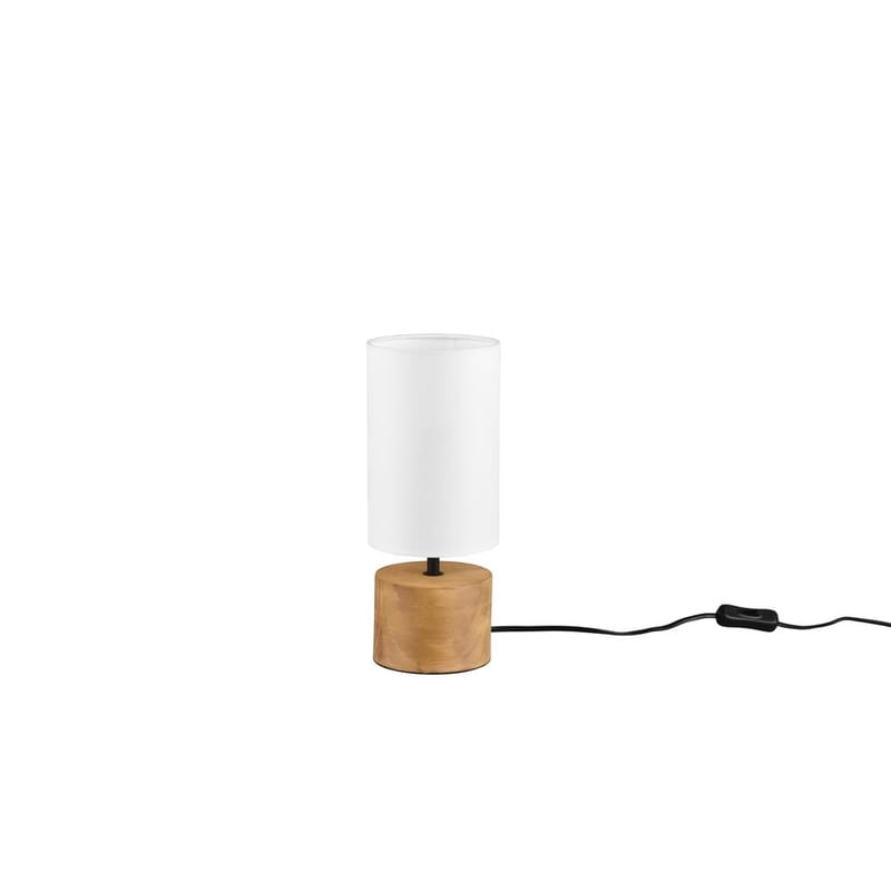 Bordlampe Woody - Tre/hvit - Belysning - Innendørsbelysning & Lamper - Soveromslampe - Sengelamper - Nattbordslampe stående