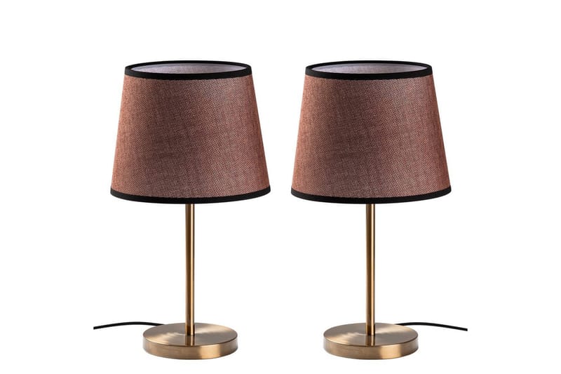 Bordlampesett (2 deler) Jaspal Antikk - Antikk - Belysning - Innendørsbelysning & Lamper - Soveromslampe - Sengelamper - Nattbordslampe stående