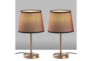 Bordlampesett (2 deler) Jaspal Antikk - Antikk - Belysning - Innendørsbelysning & Lamper - Soveromslampe - Sengelamper - Nattbordslampe stående