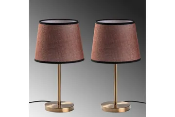 Bordlampesett (2 deler) Jaspal Antikk - Antikk - Belysning - Innendørsbelysning & Lamper - Soveromslampe - Sengelamper - Nattbordslampe stående