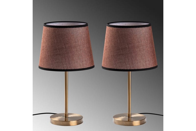 Bordlampesett (2 deler) Jaspal Antikk - Antikk - Belysning - Innendørsbelysning & Lamper - Soveromslampe - Sengelamper - Nattbordslampe stående