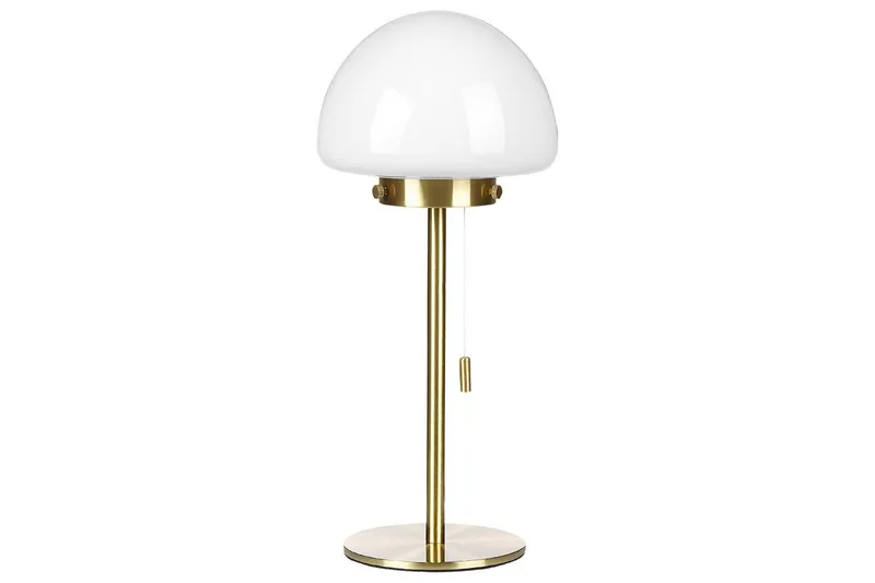 Bordslampa Guld, Vit