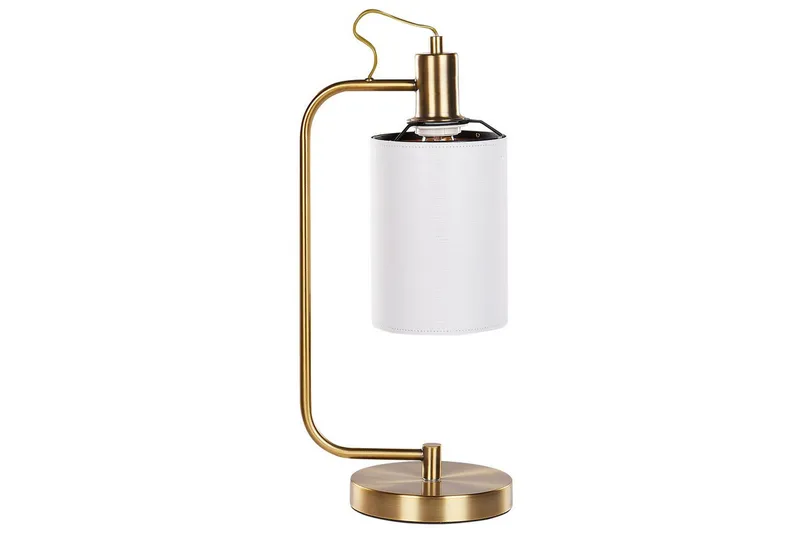 Bordslampa Koppar, Vit