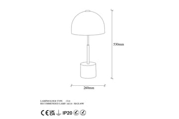 Bordslampa Opviq Mixed Luxora Svart / Antik Black - Belysning - Innendørsbelysning & Lamper - Soveromslampe - Sengelamper - Nattbordslampe stående