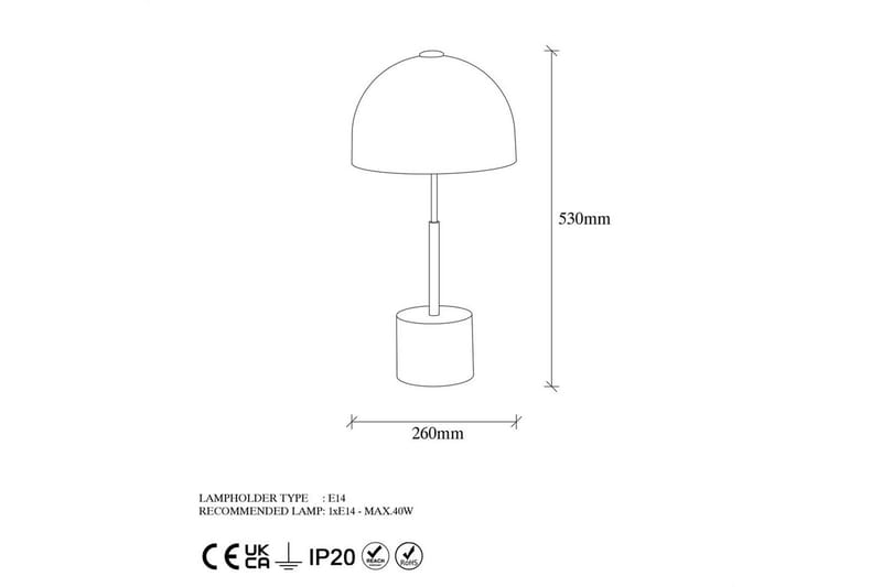 Bordslampa Opviq Mixed Luxora Svart / Antik Black - Belysning - Innendørsbelysning & Lamper - Soveromslampe - Sengelamper - Nattbordslampe stående