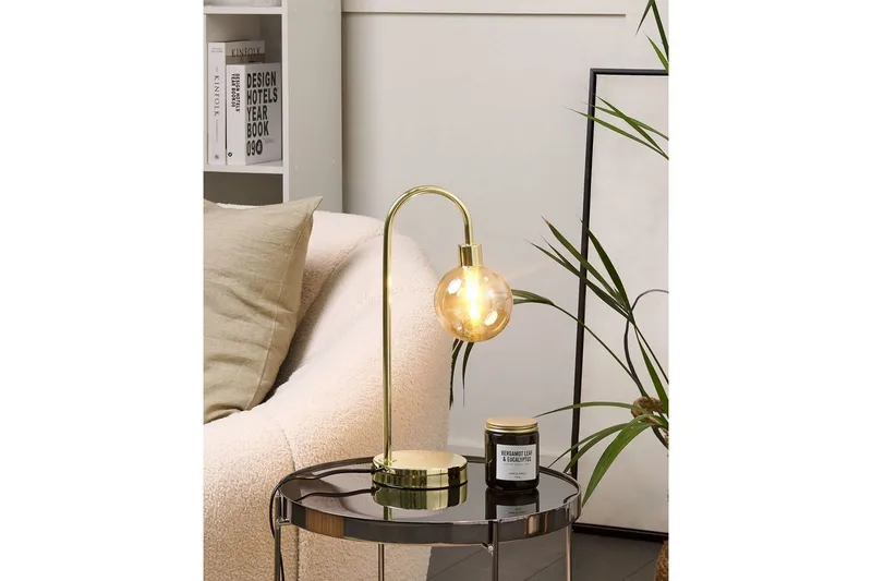 Capramis Bordlampe 41 cm G9 - Gull - Belysning - Innendørsbelysning & Lamper - Soveromslampe - Sengelamper - Nattbordslampe stående