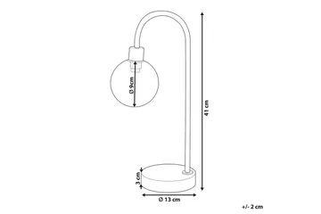Capramis Bordlampe 41 cm G9 - Gull - Belysning - Innendørsbelysning & Lamper - Soveromslampe - Sengelamper - Nattbordslampe stående