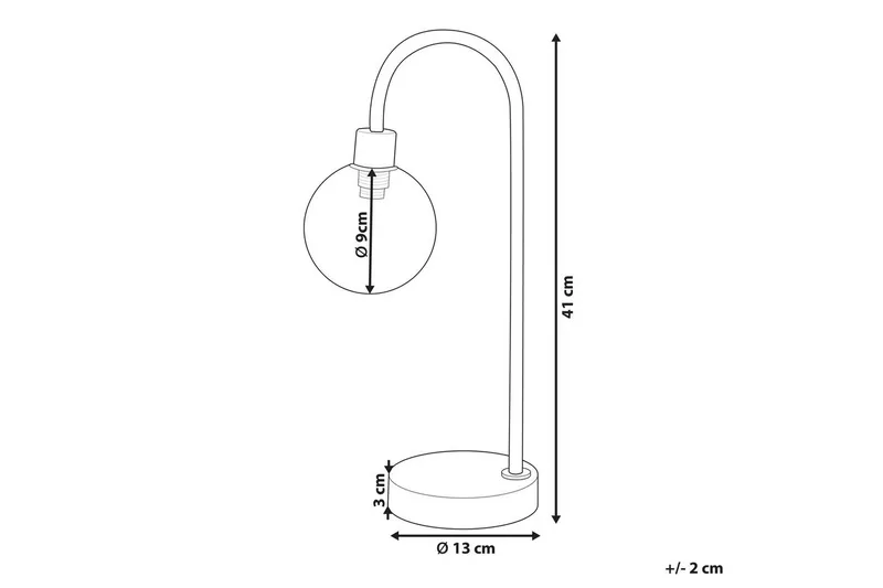 Capramis Bordlampe 41 cm G9 - Gull - Belysning - Innendørsbelysning & Lamper - Soveromslampe - Sengelamper - Nattbordslampe stående