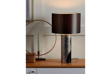 Capriken Bordlampe 52 cm E27 - Svart/Sølv - Belysning - Innendørsbelysning & Lamper - Soveromslampe - Sengelamper - Nattbordslampe stående