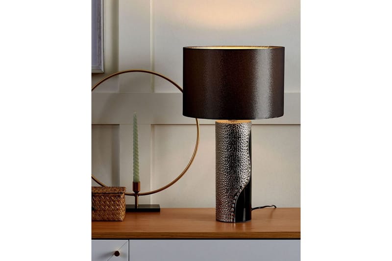 Capriken Bordlampe 52 cm E27 - Svart/Sølv - Belysning - Innendørsbelysning & Lamper - Soveromslampe - Sengelamper - Nattbordslampe stående