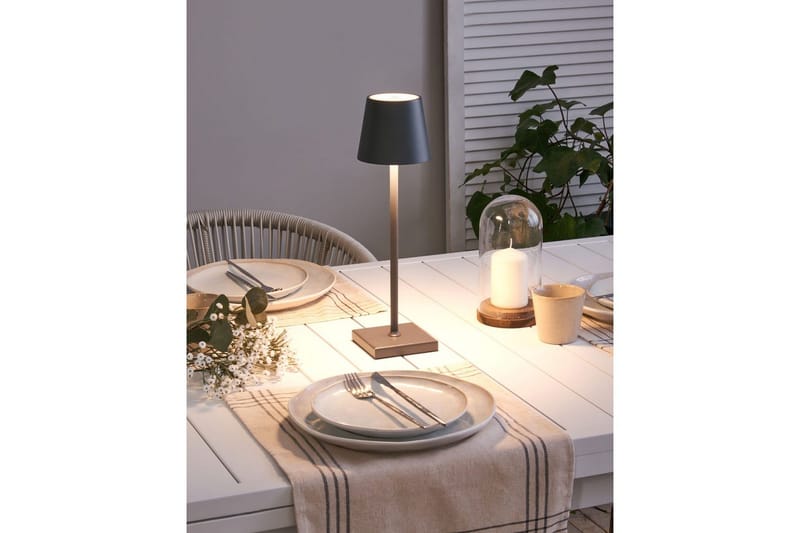 Cebrai LED Bordlampe 38 cm - Grå - Belysning - Innendørsbelysning & Lamper - Soveromslampe - Sengelamper - Nattbordslampe stående