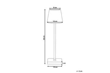 Cebrai LED Bordlampe 38 cm - Hvit - Belysning - Innendørsbelysning & Lamper - Soveromslampe - Sengelamper - Nattbordslampe stående