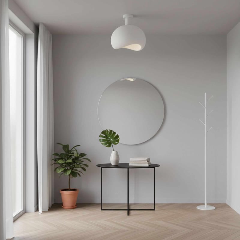 Corlinor bordlampe 34 cm - Hvit - Belysning - Innendørsbelysning & Lamper - Soveromslampe - Sengelamper - Nattbordslampe stående