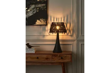 Dalino Bordlampe 47 cm E27 - Svart - Belysning - Innendørsbelysning & Lamper - Soveromslampe - Sengelamper - Nattbordslampe stående