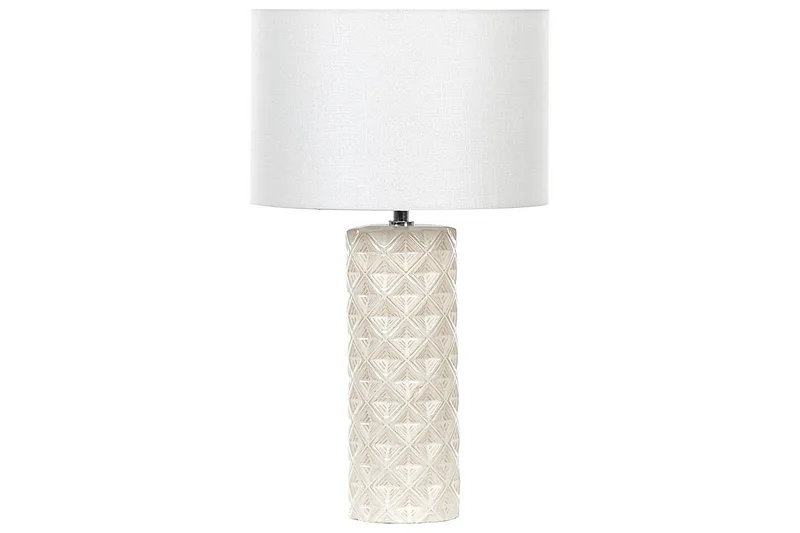 Dragonera Bordlampe 49 cm E27, Beige/Hvit