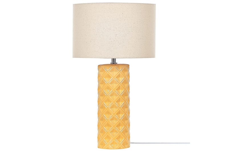 Dragonera Bordlampe 49 cm E27 - Gul/Beige - Belysning - Innendørsbelysning & Lamper - Soveromslampe - Sengelamper - Nattbordslampe stående