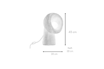 Echo Bordlampe Svart - Svart - Belysning - Innendørsbelysning & Lamper - Soveromslampe - Sengelamper - Nattbordslampe stående