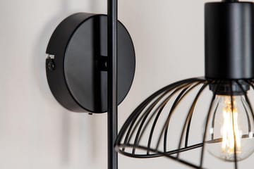 Elsa Vegglampe Dimbar LED Stor - Sort - Belysning - Innendørsbelysning & Lamper - Soveromslampe - Sengelamper - Sengelampe vegg