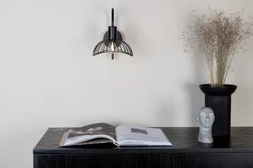 Elsa Vegglampe Dimbar LED Stor - Sort - Belysning - Innendørsbelysning & Lamper - Soveromslampe - Sengelamper - Sengelampe vegg