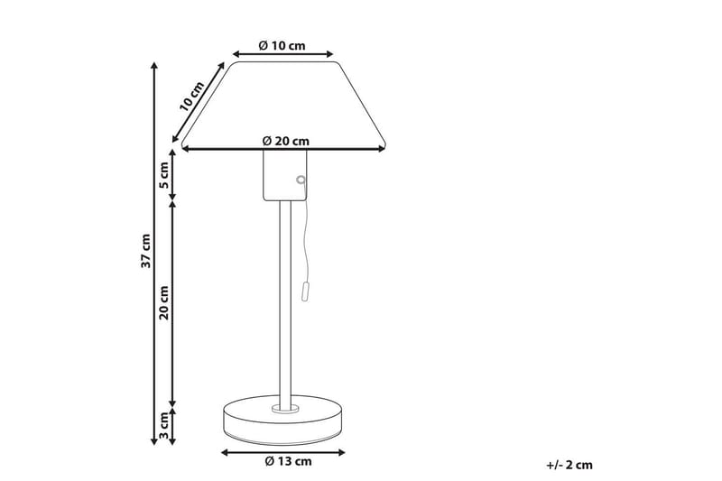 Filfla Bordlampe 37 cm E27 - Messing/Svart - Belysning - Innendørsbelysning & Lamper - Soveromslampe - Sengelamper - Nattbordslampe stående