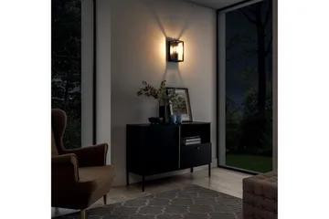 Furtim Vegglampe med Arm - Svart - Belysning - Innendørsbelysning & Lamper - Soveromslampe - Sengelamper - Sengelampe vegg