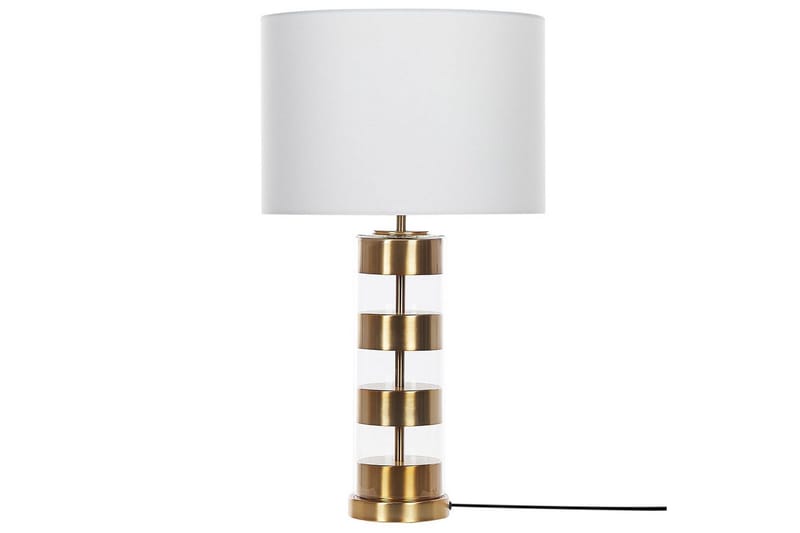 Giannutri Bordlampe 65 cm E27 - Gull/Hvit - Belysning - Innendørsbelysning & Lamper - Soveromslampe - Sengelamper - Nattbordslampe stående