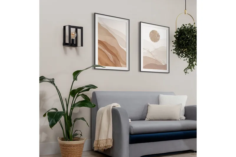 Giorri Vegglampe med Arm - Svart - Belysning - Innendørsbelysning & Lamper - Soveromslampe - Sengelamper - Sengelampe vegg